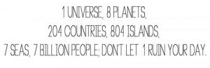 universe, 8 planets, 204 countries, 804 islands,