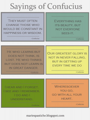 Sayings of Confucius - Printable Quotes