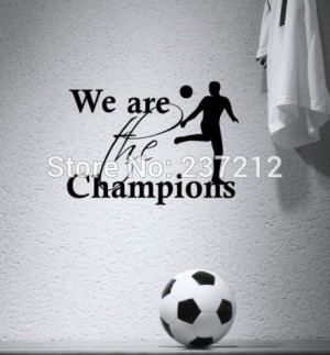 Football Champion Quotes Free shipping football champions boys room ...