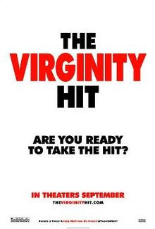 three lines the title: The, Virginity, Hit, with the word Virginity ...