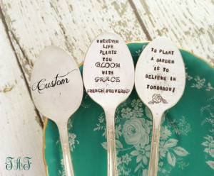 Garden Markers with Custom Quotes by lindasgardenpath on Etsy, $21 ...