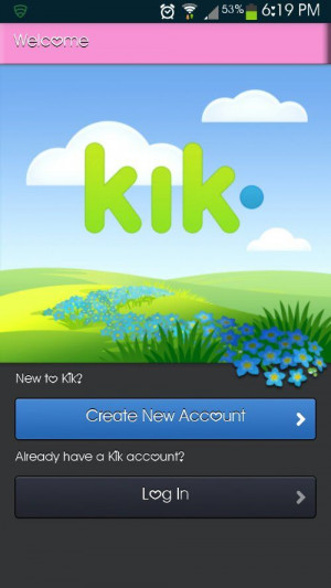 Lime Pink Kik Messenger Theme for Android