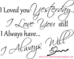 love you Quotes 2014 For valentines day wish