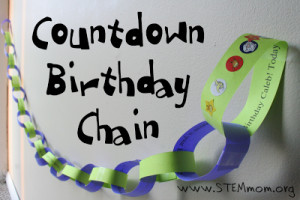 Countdown Birthday Chain