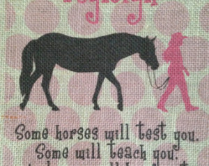 Printed Burlap Cowgirl and her Hors e Printed on Burlap ...
