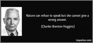 quote nature can refuse to speak but she cannot give a wrong answer