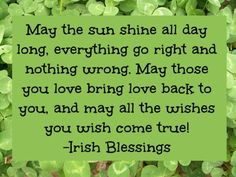 Irish Blessings and Good Luck Sayings. Winning the lottery is about ...