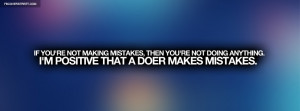 Doers Make Mistakes Quote Picture