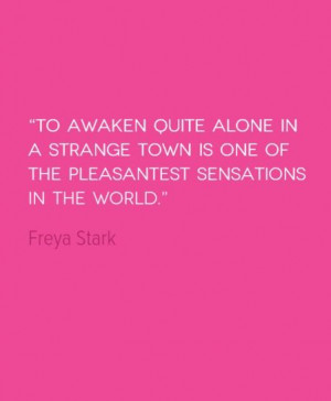 Quote of the Week: Waking Up in a Strange Town http://solotravelerblog ...