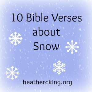 Bible Verses About Snow