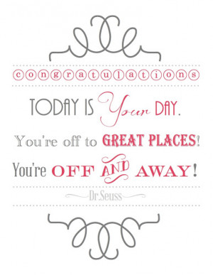 Dr. Seuss Graduation Printable