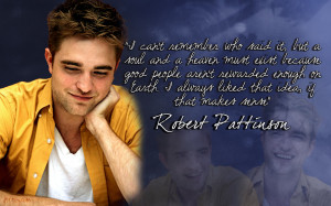 ... the day today is “What’s Your Favorite Robert Pattinson Quote