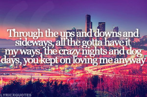 Church Quotes Tumblr Eric church - loving me anyway