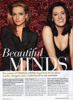 ... Misogyny and Motherhood and Article with A.J. Cook and Paget Brewster