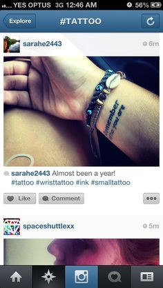 Wrist tattoo small tattoos