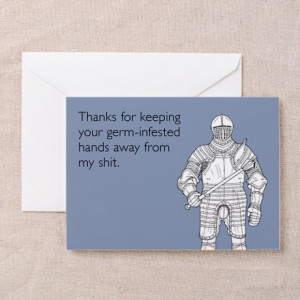 Disease Gifts > Germ-Infested Hands Greeting Card