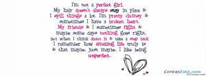 Girly Quote Facebook Timeline Cover