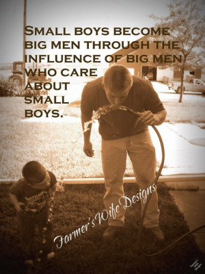 Farmer and son small boys quote sepia father by FarmersWifeDesigns,