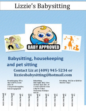 ... flyer for more >>Babysitting Flyers Ideas, Dependent Babysitting