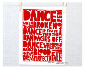 Rumi, Dance Quote, Ballet Quote, Poetry Print, Sympathy Gift, Wall art ...