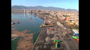 Aerial video shows quake devastation on Coquimbo coastline | Watch the ...