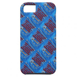 Key to Happiness Pocket Quote Blue Jeans Denim iPhone 5 Covers