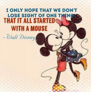 It all started with a mouse.