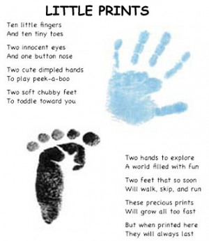 hand and feet print page