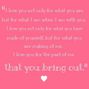Beautiful quote to read during the vows.