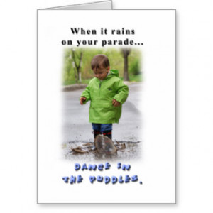 Cute kid inspirational quote greeting card