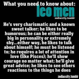 Zodiac City What you need to know about Leo men