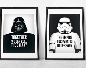 ... Wars quote. Darth Vader poster. Storm tropper poster. Black and white