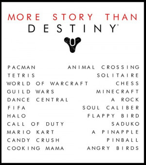 ... of Games That Have a More In-depth and Engaging Story Than Destiny