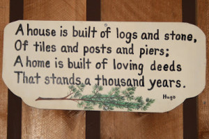 Log Cabin Quote of the Day