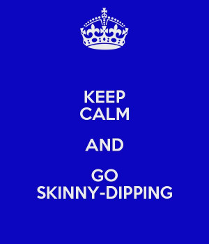 skinny-dipping