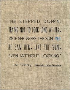 Tolstoy Anna Karenina literary quote love by jenniferdare on Etsy, $10 ...