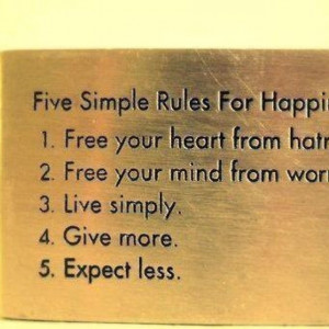 Simply be happy