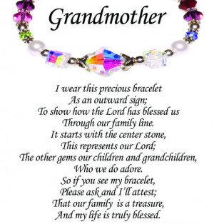 Personalized Grandmothers Story Bracelet by YourHeartsTreasures