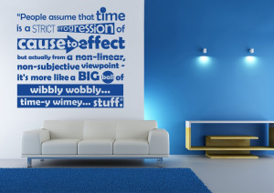 Dr Who Time Quote Wall Art Sticker