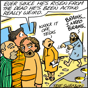 Are 'Zombie Jesus' jokes offensive?