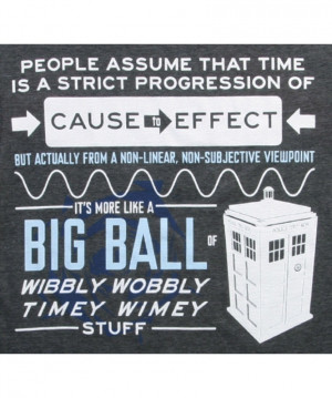 Doctor Who Wibbly Wobbly Quote