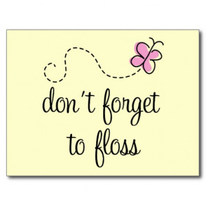 Funny Floss Dental Hygienist Postcard