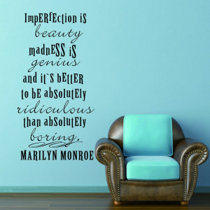 Marilyn Monroe Quotes - Imperfection is Beauty - Inspirational Quote ...
