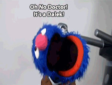 ... gillan matt smith muppets dalek sesame street cookie monster grover