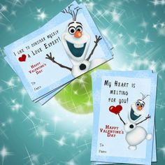 DIY Printable Olaf the Expert of Love- Olaf of Frozen- Digital ...