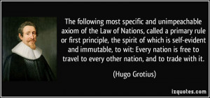 axiom of the Law of Nations, called a primary rule or first ...