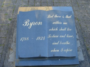 Lord Byron's Grave, Hucknall, Nottinghamshire, England, UK - Dead ...