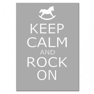 Keep Calm and Rock On 5x7 Nursery Quote Print with by Tessyla, $14.50