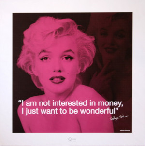 Marilyn Monroe Money Marilyn monroe, quote