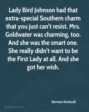 Norman Rockwell - Lady Bird Johnson had that extra-special Southern ...